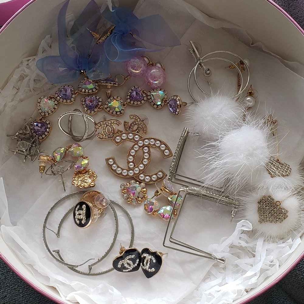 Earrings and broaches. Lmk which pieces for separate listing.